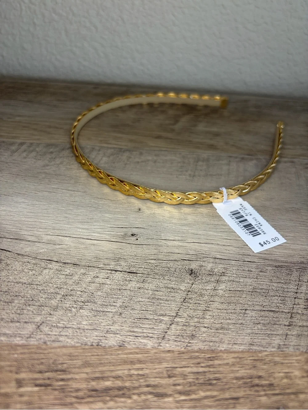 Jcrew Braided Gold Headband for Women